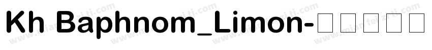 Kh Baphnom_Limon字体转换